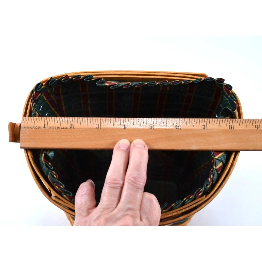 Vtg 1998 Longaberger Christmas Coll. Glad Tidings‎ Basket Protector Cloth Liner